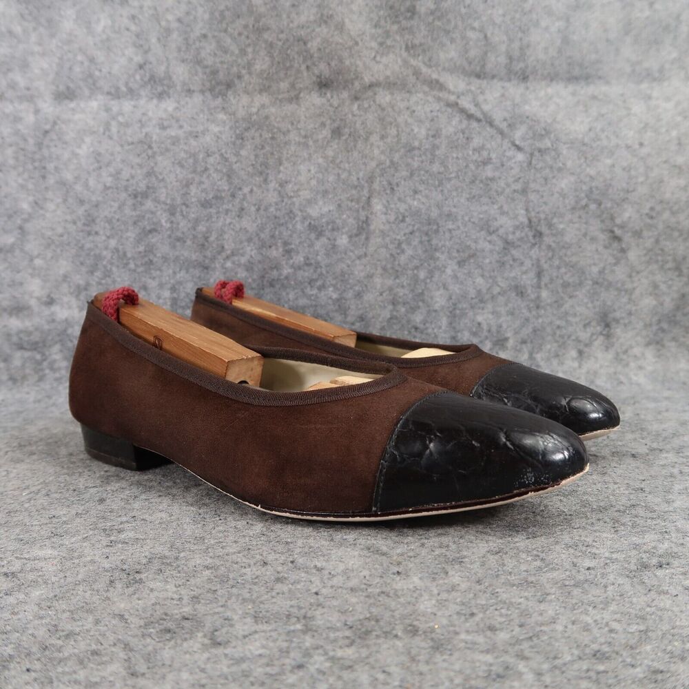 Naturalizer Shoes Womens 7 Loafer Flats Fashion Classic Career Cap Toe Leather